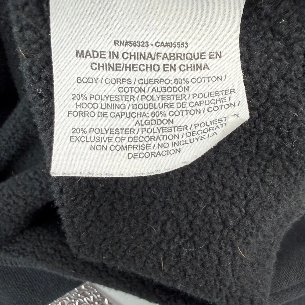 Jordan Hoodie Men Large Black Full Zip Jumpman Graphic AT4861-011 Sportswear